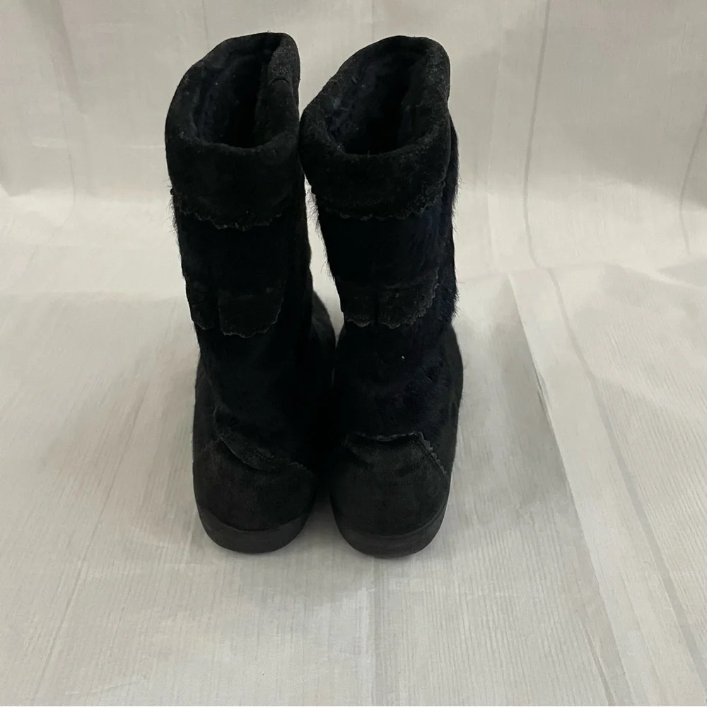 Vintage TECNICA Women’s Cortina Skandia Goat Fur Winter Boots Size 38 US 7.5